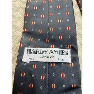 Hardy Amies London Geometric Silk Tie Vintage | Repeat Pattern | 55"L 3"W